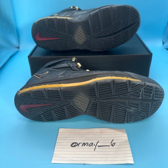 Nike Lebron Zoom III Black Metallic Gold m8.5 w10 main image 6